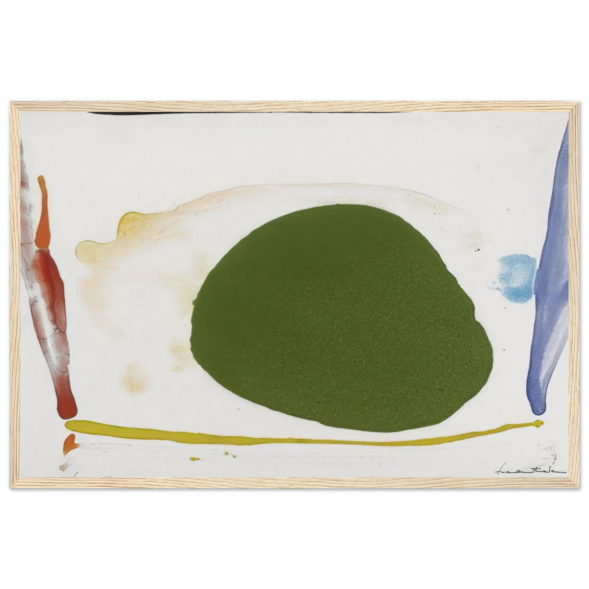 Thanksgiving Day - 1973 Framed Poster | Helen Frankenthaler Framed Prints Wall Art | Frankenthaler Helen