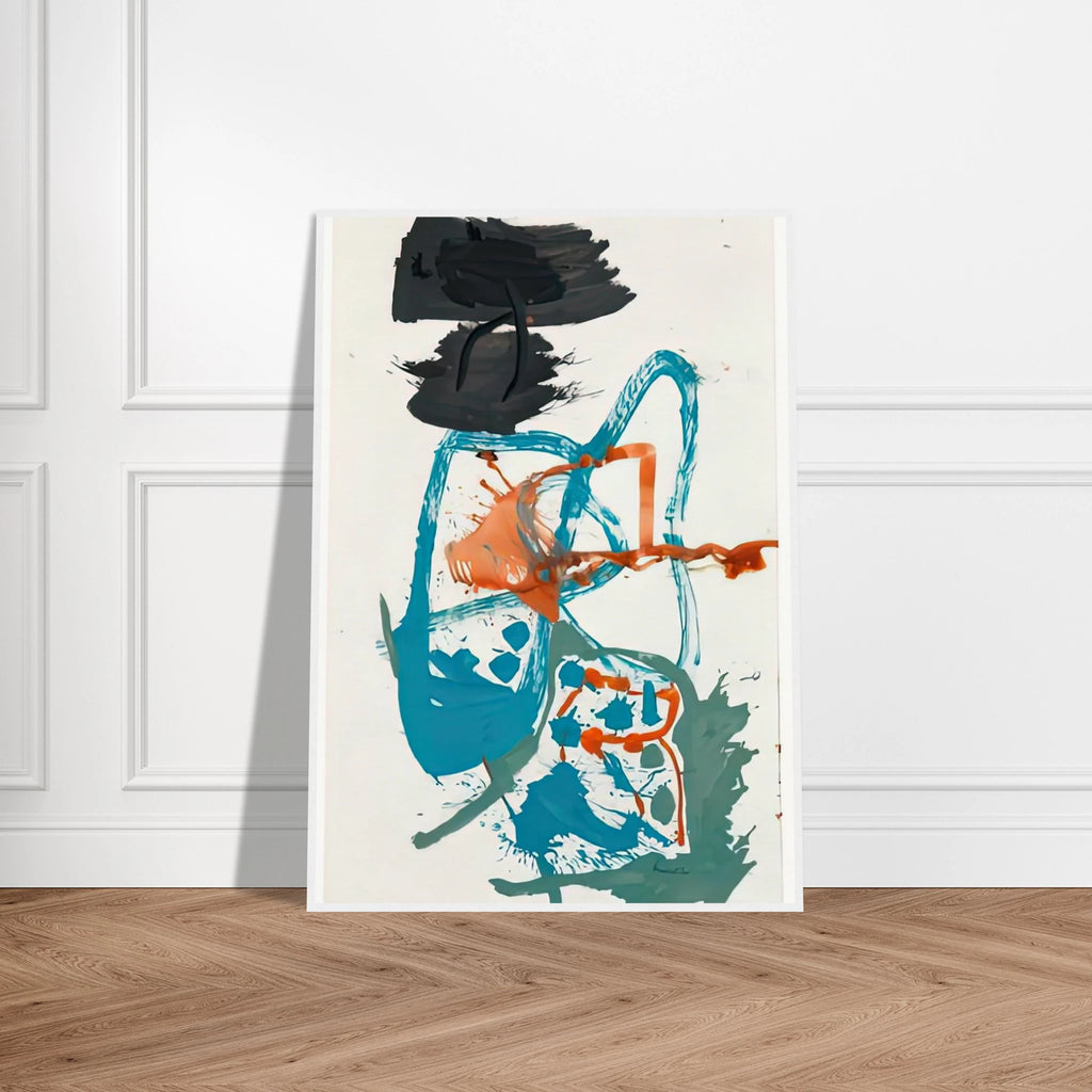 Winter Figure with Black Overhead, 1959- Framed Poster | Helen Frankenthaler Framed Prints Wall Art | Frankenthaler Helen